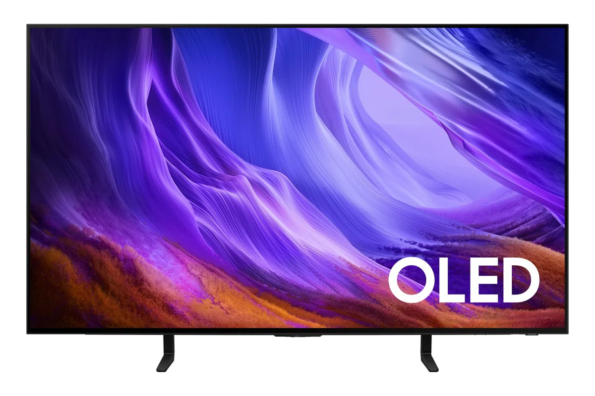 Samsung Téléviseur OLED S85H 4K 48" (122 cm) jusqu'à 120 Hz, anti-reflets avec design OLED FloatLayer avec cadre en métal, montage mural encastré, Dolby Atmos, AI Companion, Smart TV