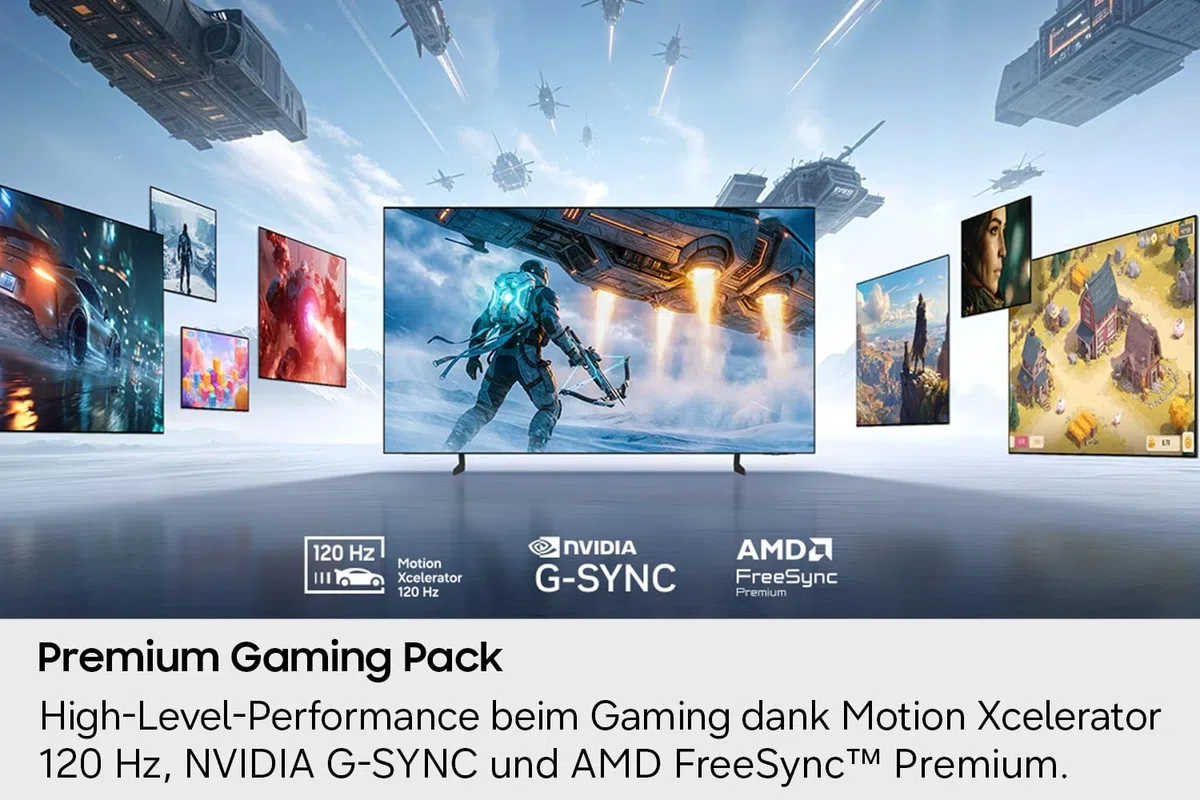 Samsung Téléviseur OLED S85H 4K 48" (122 cm) jusqu'à 120 Hz, anti-reflets avec design OLED FloatLayer avec cadre en métal, montage mural encastré, Dolby Atmos, AI Companion, Smart TV
