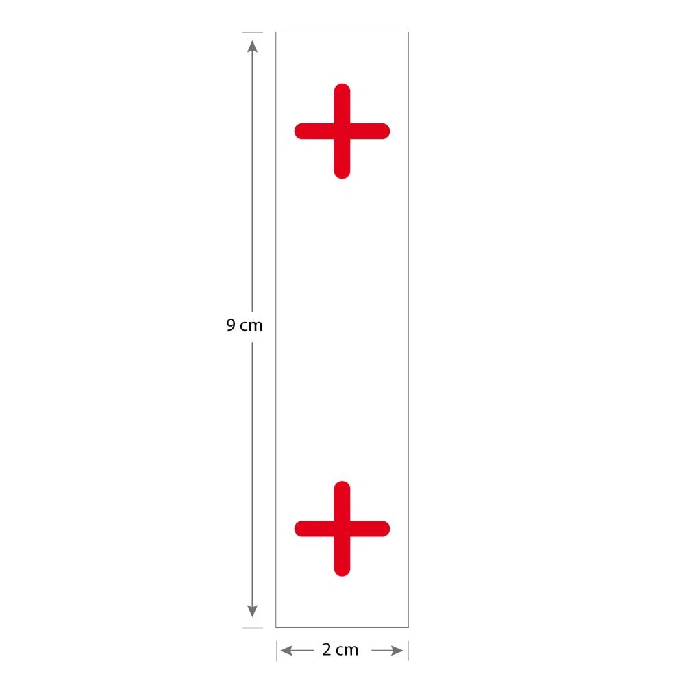 Signalétique.biz France - Etiquette + positif pour câble électrique photovoltaique (C1524). Signalisation Photovoltaïque -