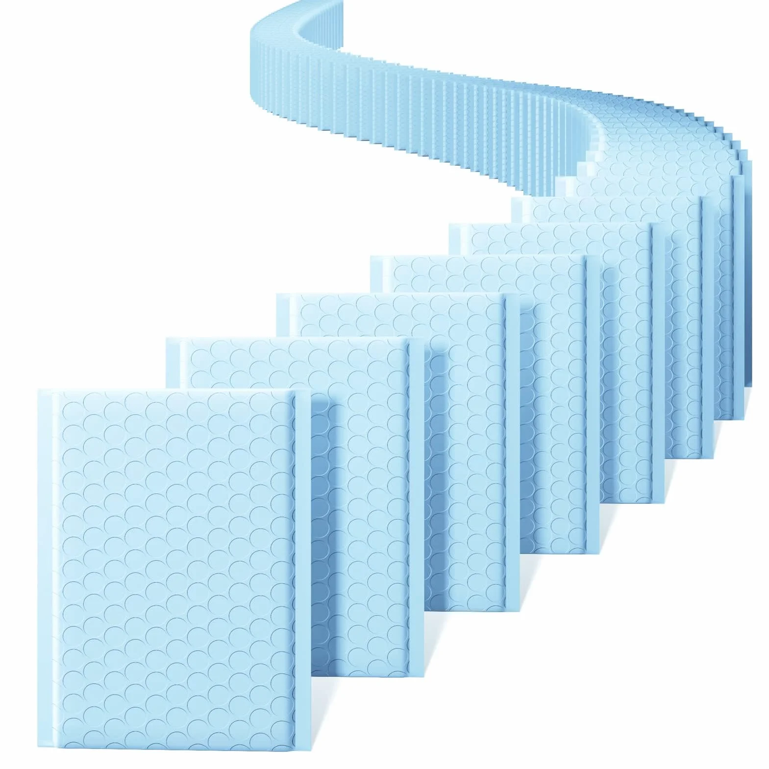 Switory Lot de 50 Enveloppes à Bulles Enveloppes Rembourrées Autoadhésives pour Envoi Postal, L'expédition D'expédition et Stockage, Enveloppes Rembourrées (Bleu, 15,3 x 22,9 cm)