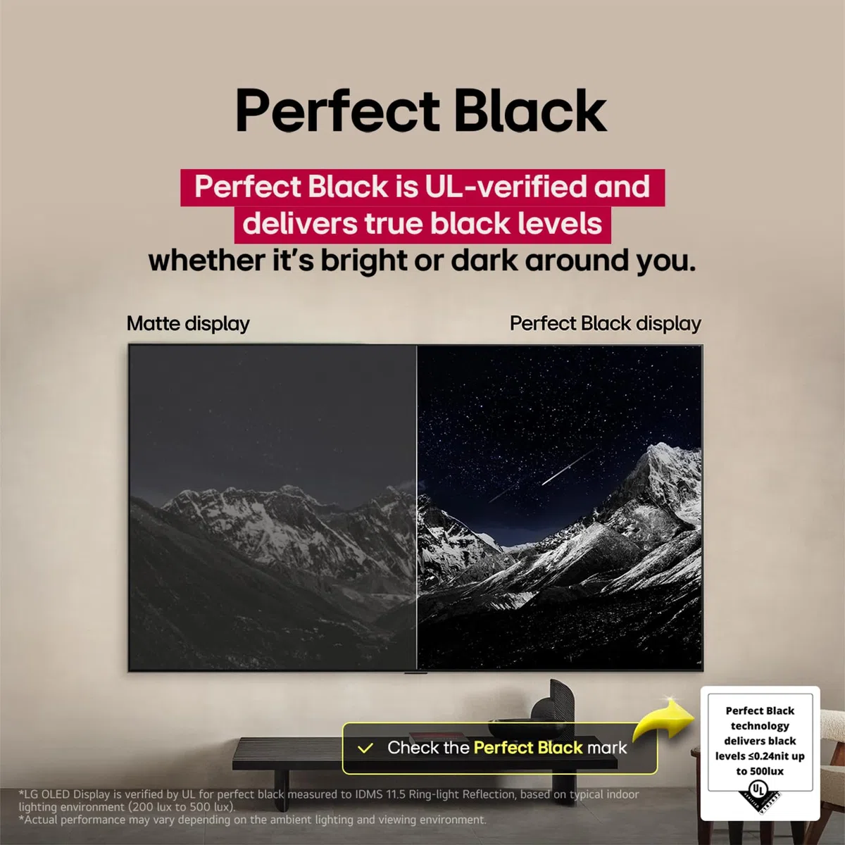 LG OLED evo C5 4K TV, 48", 144 Hz, Dolby Vision IQ, webOS 25, HDMI 2.1, processeur IA, Dolby Atmos