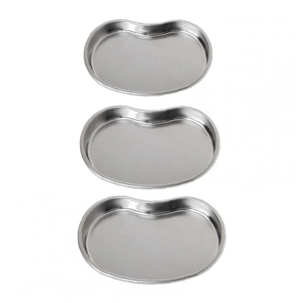 1pc Médical en Acier Inoxydable Kidney Bowl Plateaux Courbé Outil Dentaire Usage Chirurgical S Plateaux