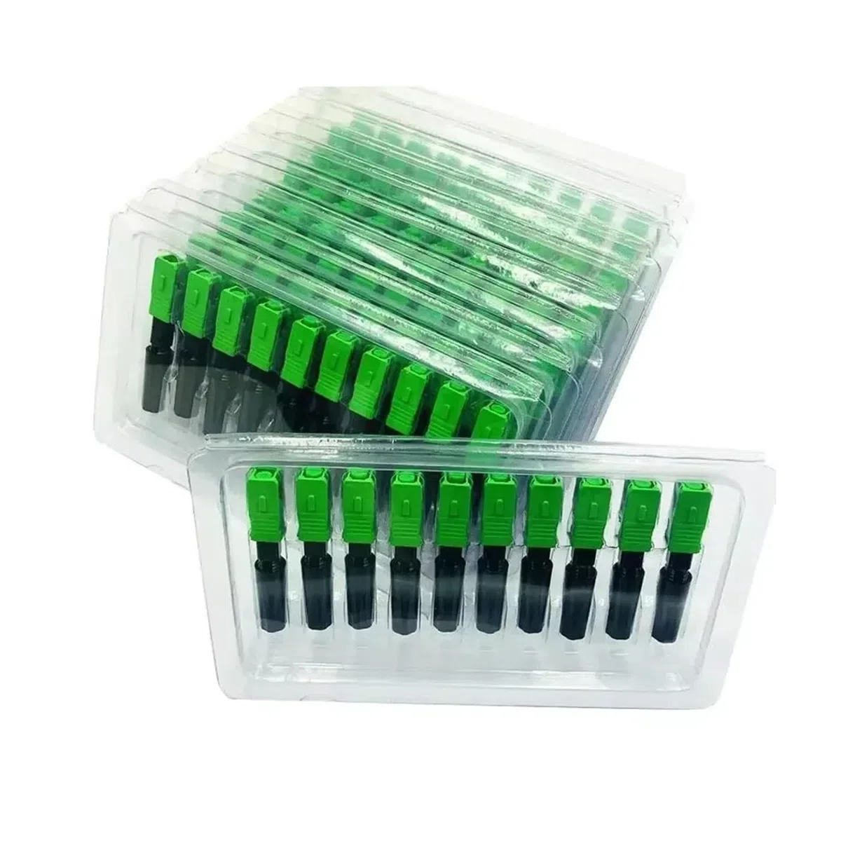 Connecteur rapide à fibres optiques SC 50/100/200 pièces SM connecteur rapide optique monomode SC UPC connecteur rapide coupleur 1(Upc 50pcs)