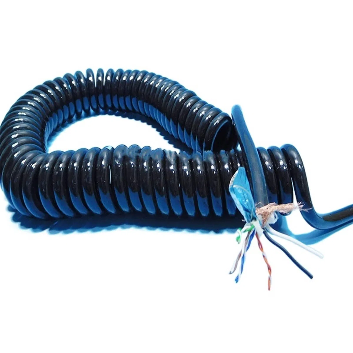 Câble spiralé réseau à double blindage 10 cœurs 20AWG 1-15M