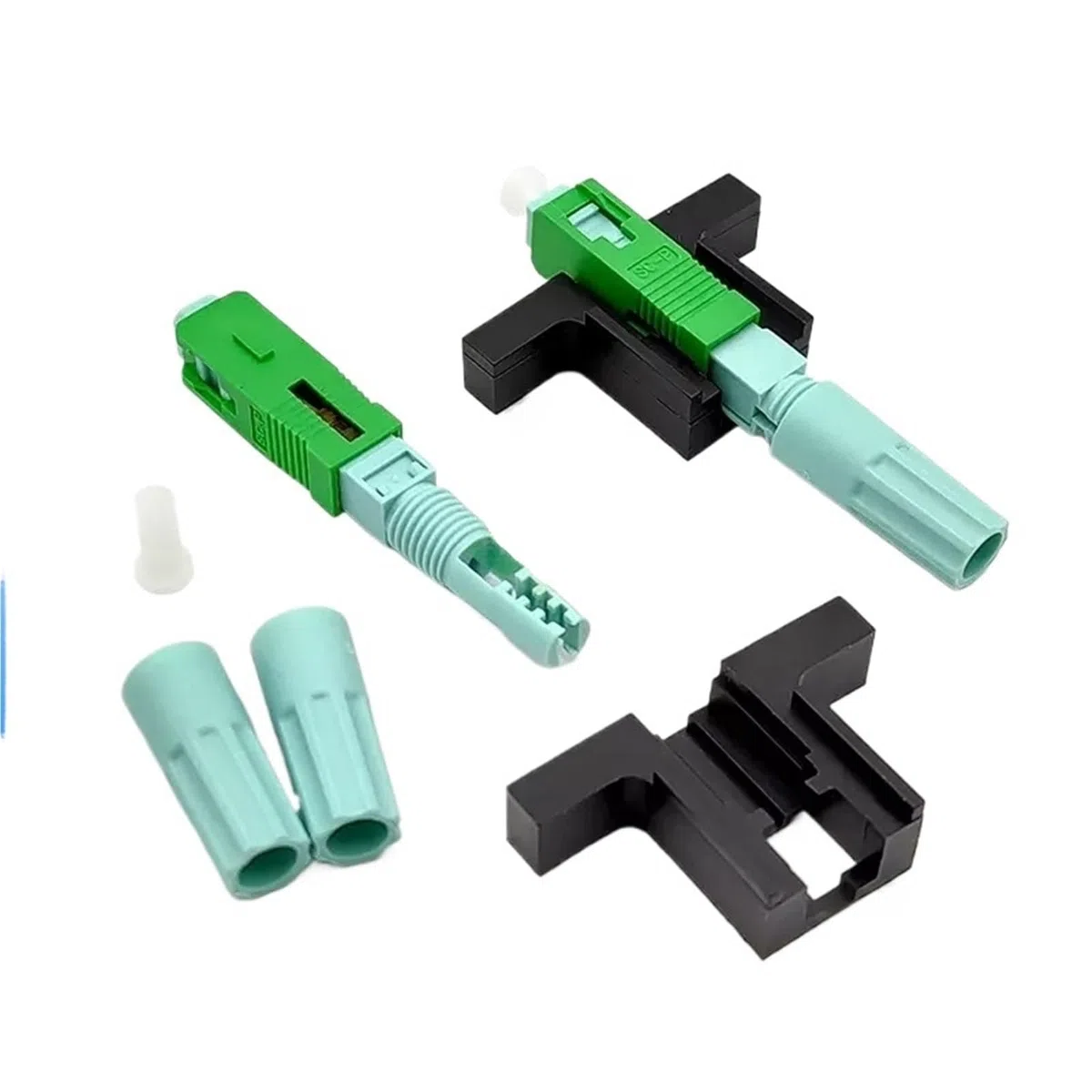 Connecteur optique monomode SC SM 58 mm, outil FTTH, outil de connexion à froid, connecteur rapide for fibre optique(100pcs Upc)