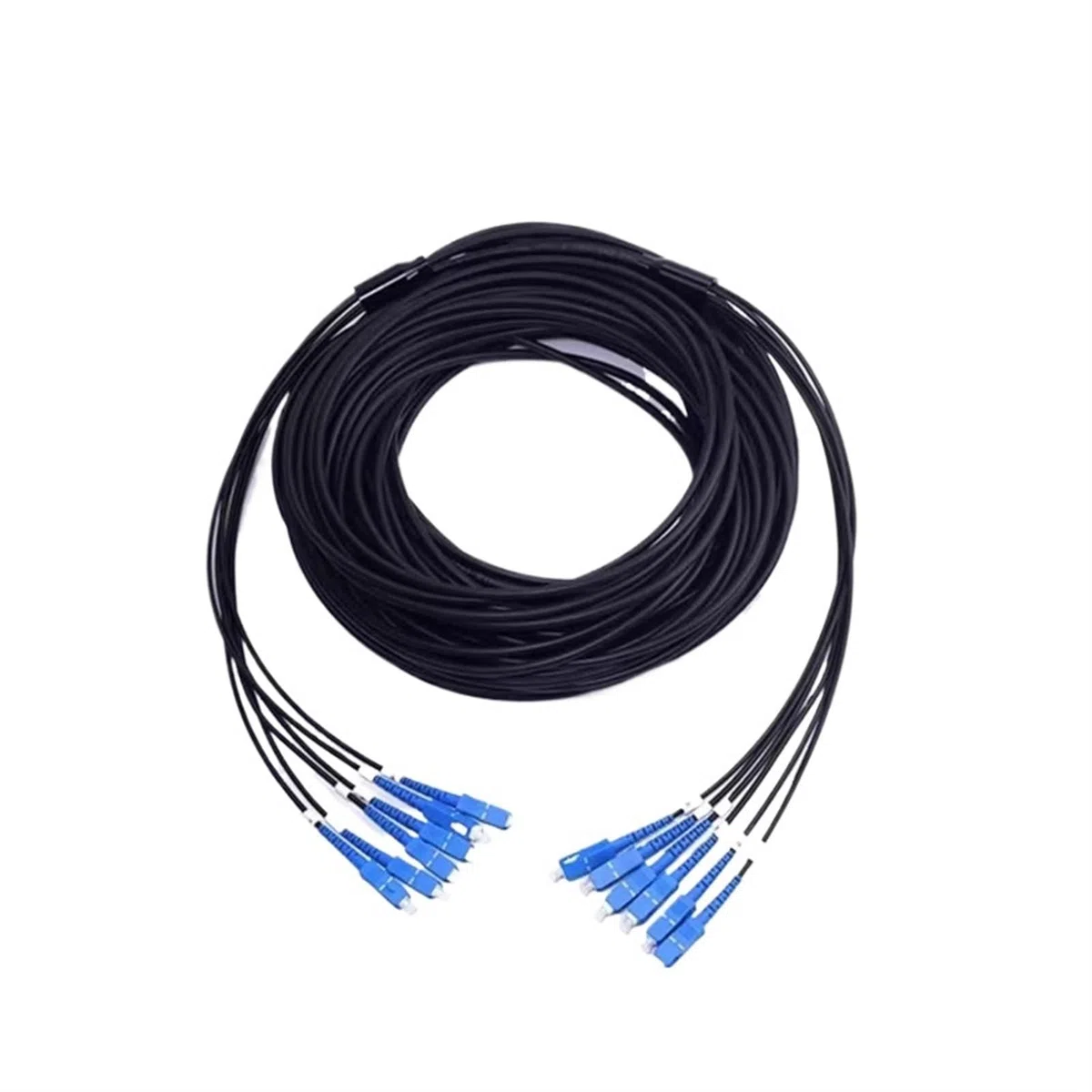 Cordon de raccordement blindé à 6 cœurs, Champ TPU monomode LC SC-FC-St A extérieur LSZH 5mm, Fibre Optique Flexible(300m TPU LC-LC)