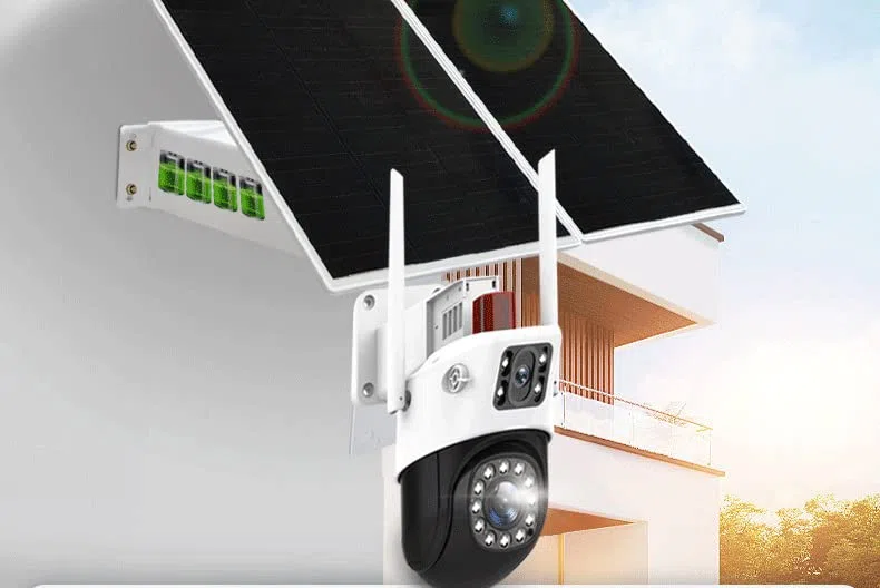 Panneau solaire, Pas D'électricité Et Pas De Réseau Système D'alimentation De Caméra De Surveillance Solaire Équipement Étanche Extérieur Carte De Batterie Lithium 40W Pour camping-car, caravane, véhi